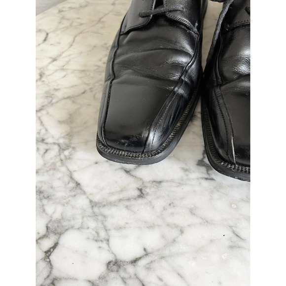 Florsheim Mens Alverson Square Toe Loafer Shoes Size 10.5 Black Leather - Picture 3 of 8